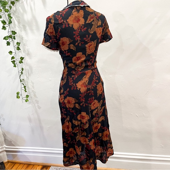 Christy Dawn S Sebastian Floral Lace Trim Dress - Picture 9 of 11